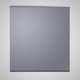 Vidaxl Roller Blind Blackout 100 x 230 cm šedá