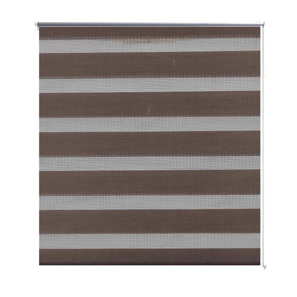 Vidaxl Duo Roller Blind 40x100cm kava rjava