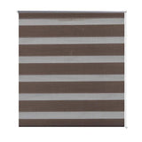 Vidaxl Duo Roller Blind 40x100cm kava rjava