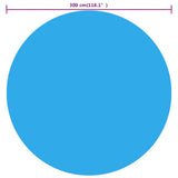 Vidaxl pool foil floating around 300 cm PE blue