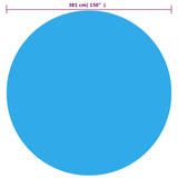 Vidaxl -Poolfolie schwimmt um 381 cm pe blau