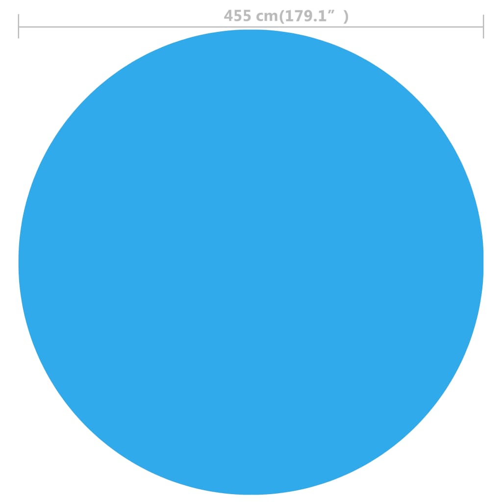 Vidaxl -Poolfolie schwimmt um 455 cm PE blau