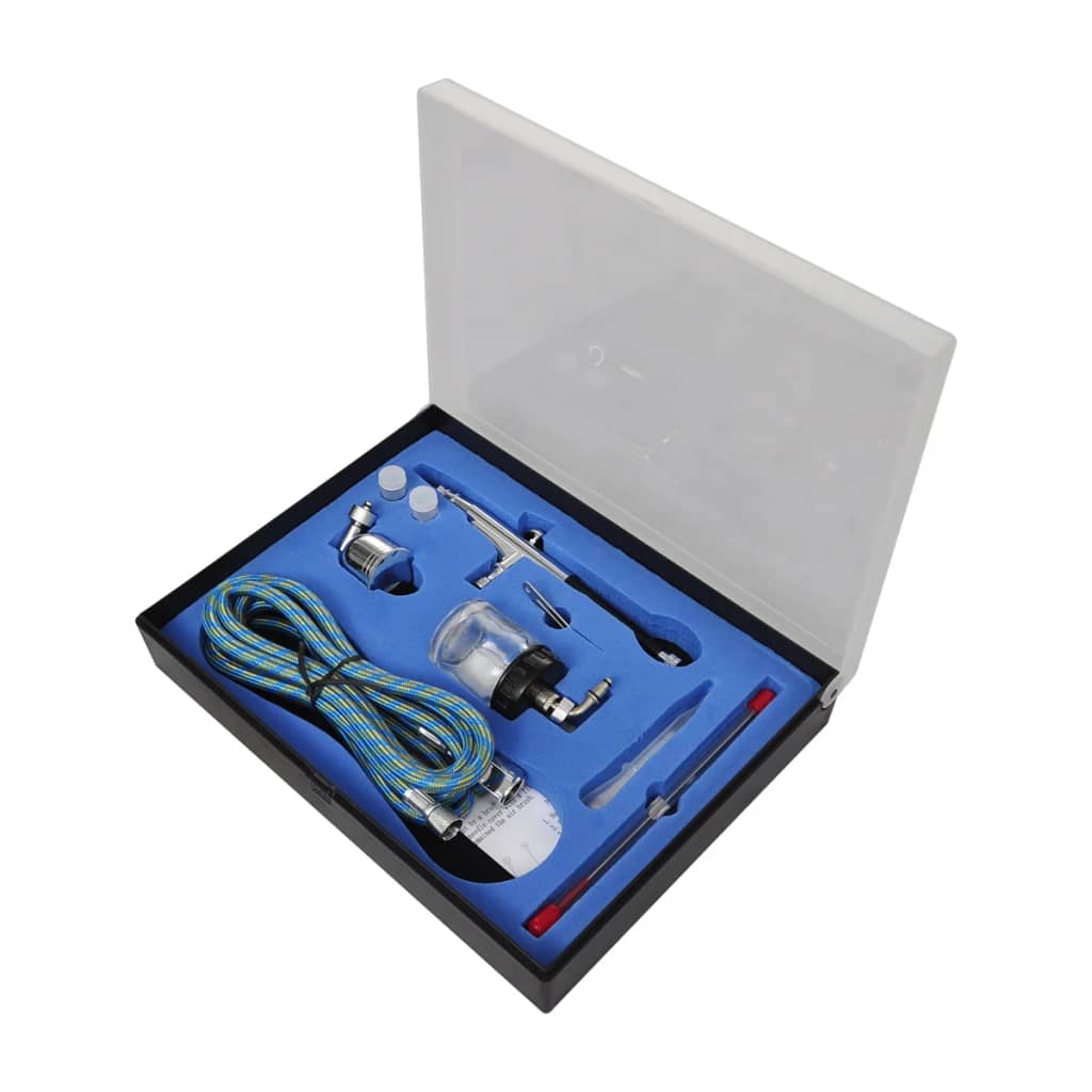 VidaXL Airbrush Compressor set with 2 pistols