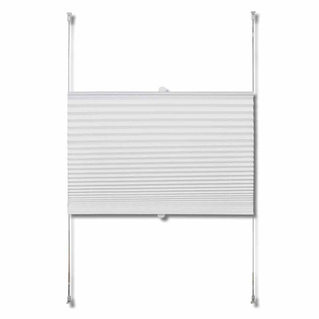 Vidaxl plisséjalind 60x200 cm bela