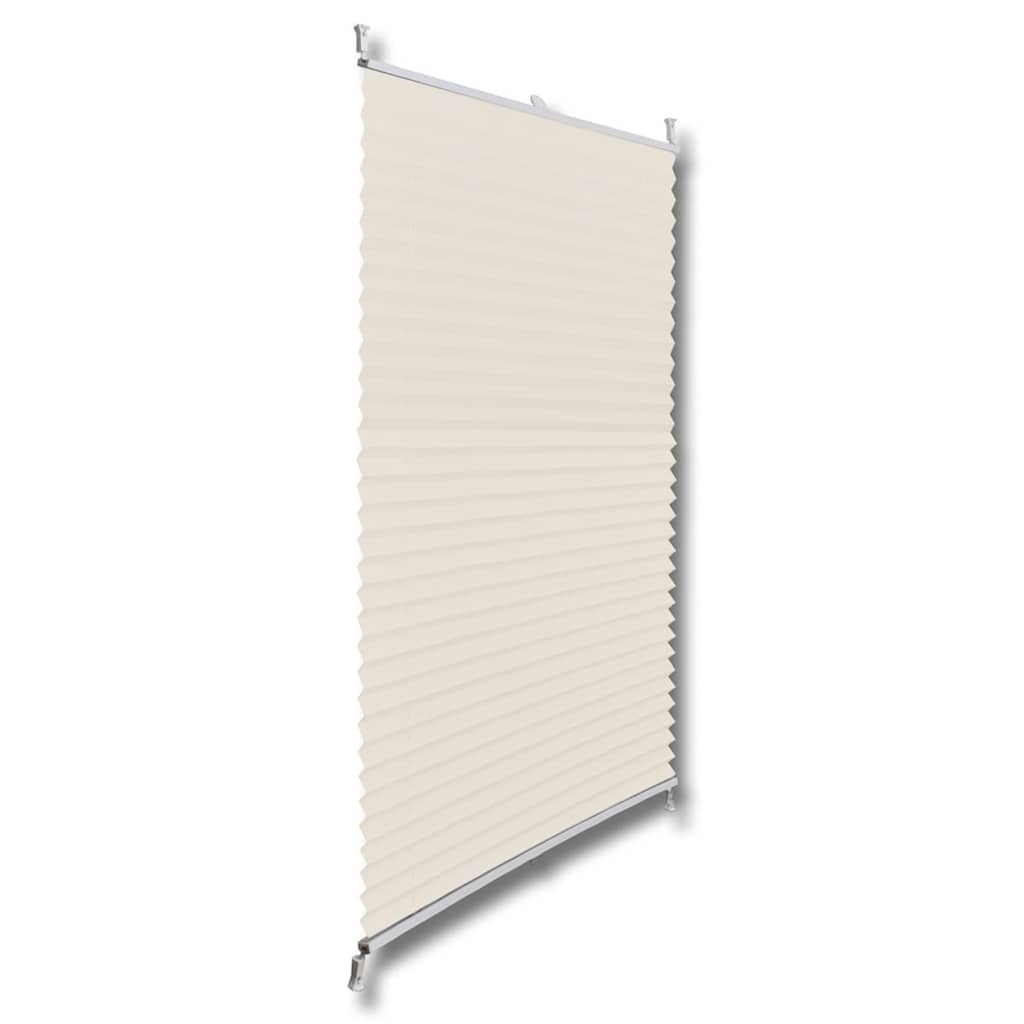 Vidaxl plisséjalind 90x100cm krém -