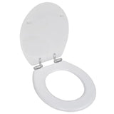 Vidaxl toaletní sedadlo Soft-Close Simple Design MDF bílá