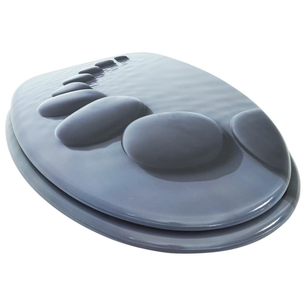 Vidaxl toaletni sedež Stone MDF