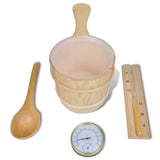 VIDAXL 5-teiliger Sauna-Zubehör Set