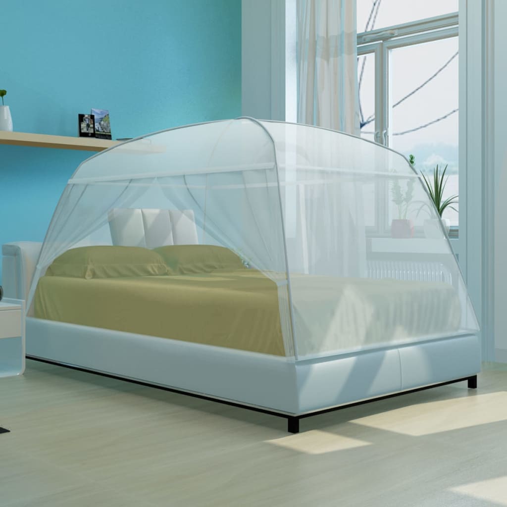 Vidaxl mosquito net mongolia with 2 doors 200x180x150 cm white