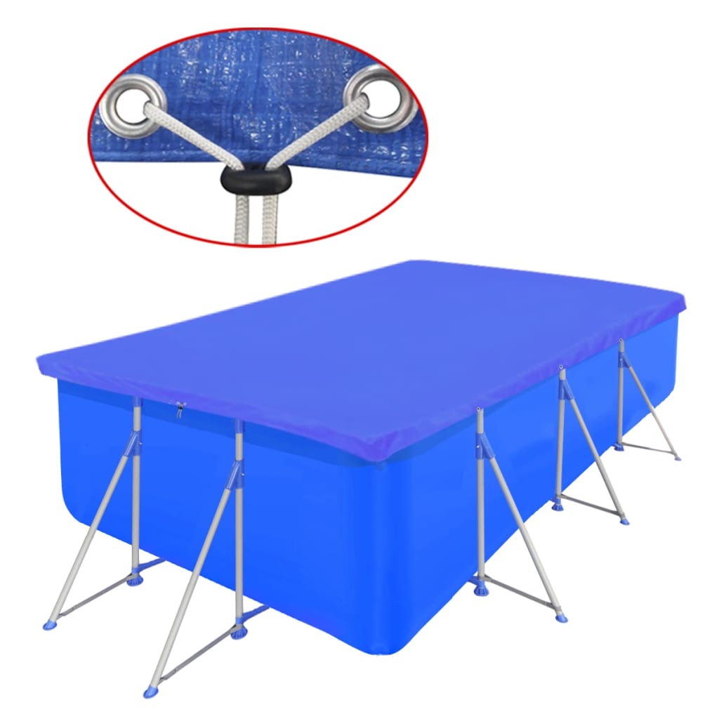 Vidaxl Schwimmbadabdeckung rechteckig 90 g m² 394x207 cm pe
