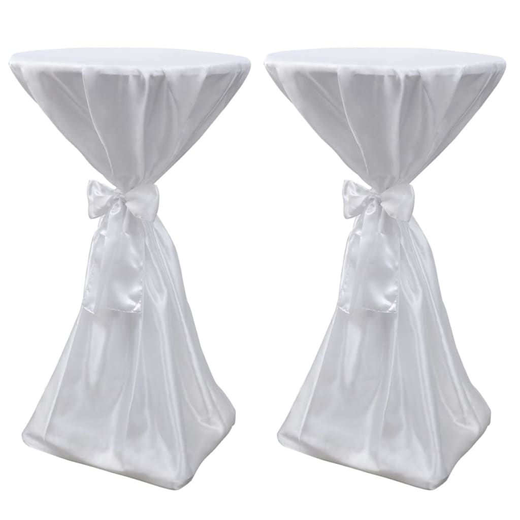 Kryt stolního stolu Vidaxl s Bow 80 cm bílý (2 kusy)
