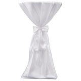 Kryt stolního stolu Vidaxl s Bow 80 cm bílý (2 kusy)