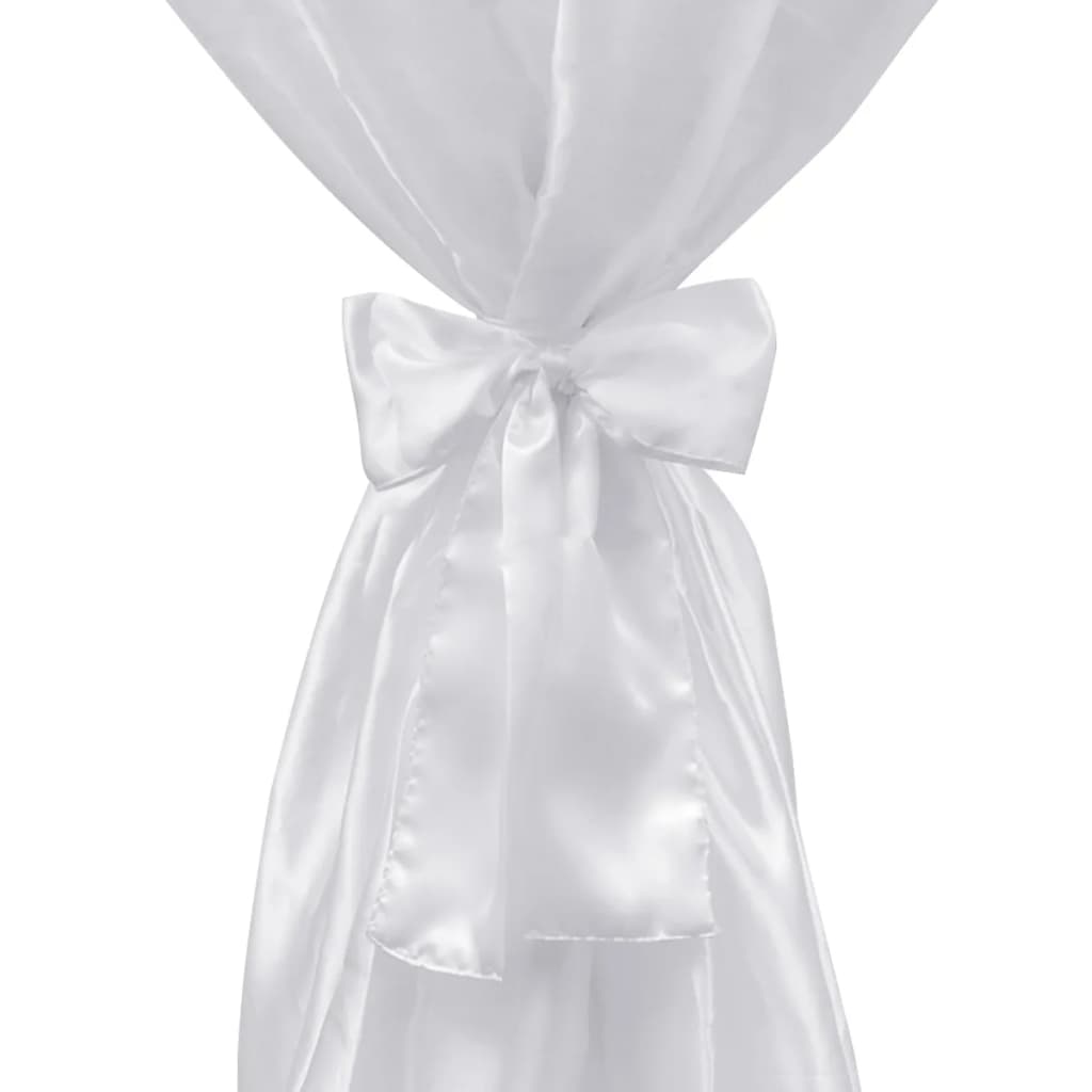 Kryt stolního stolu Vidaxl s Bow 80 cm bílý (2 kusy)