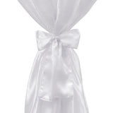 Kryt stolního stolu Vidaxl s Bow 80 cm bílý (2 kusy)