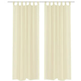 Vidaxl záclony 2 St Prucent 140x225 cm crème