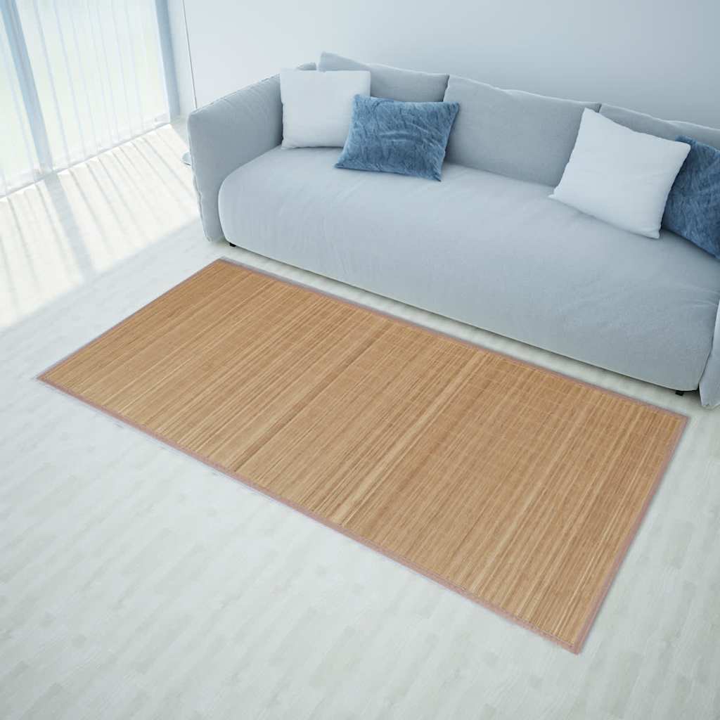 Vidaxl koberec obdélníkový 80x200 cm Bamboo hnědá