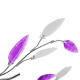 Vidaxl lamp with crystal leaves of acrylic for 5x E14 Purple and White