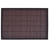 Vidaxl 6 placemats bambus 30 x 45 cm temno rjava