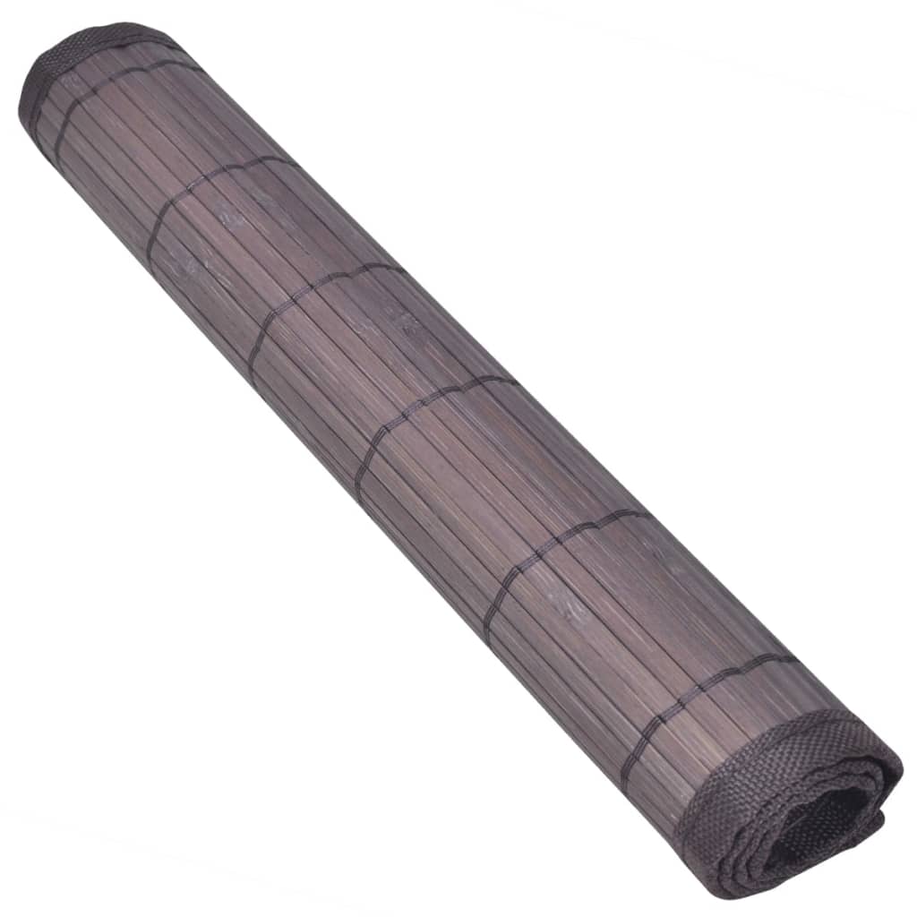 Vidaxl 6 placemats bambus 30 x 45 cm temno rjava