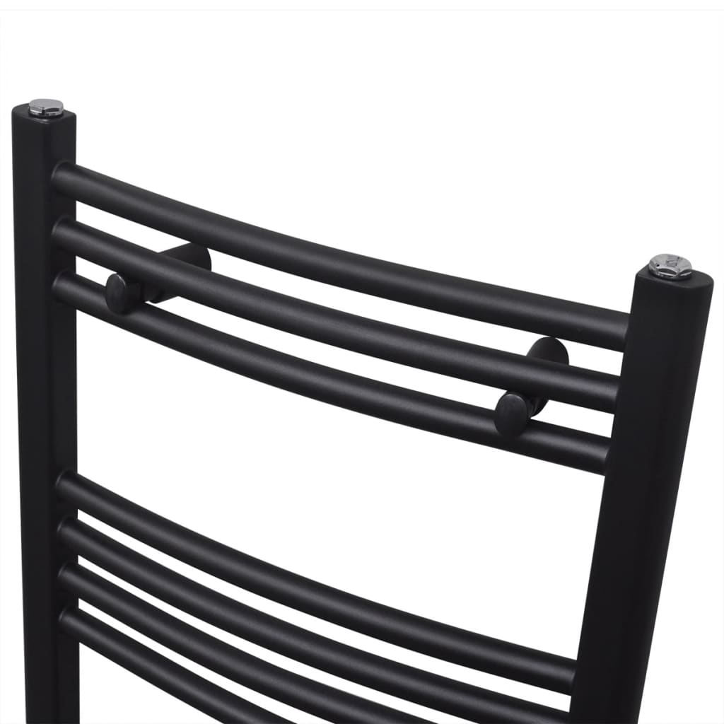 Radiátor ručníku Vidaxl Bend 480x480 mm černá