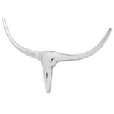 Hlava Vidaxl Bull pro stěnu hliník 72 cm stříbrná barva