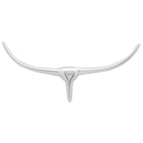Hlava Vidaxl Bull pro stěnu hliník 72 cm stříbrná barva