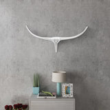 Hlava Vidaxl Bull pro stěnu hliník 72 cm stříbrná barva