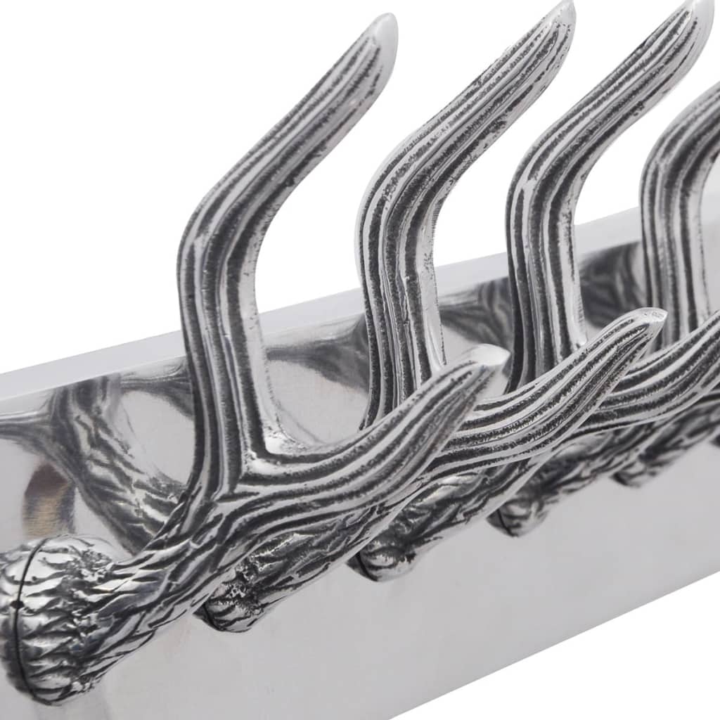 Vidaxl Aluminum Coat Rack Silver colored