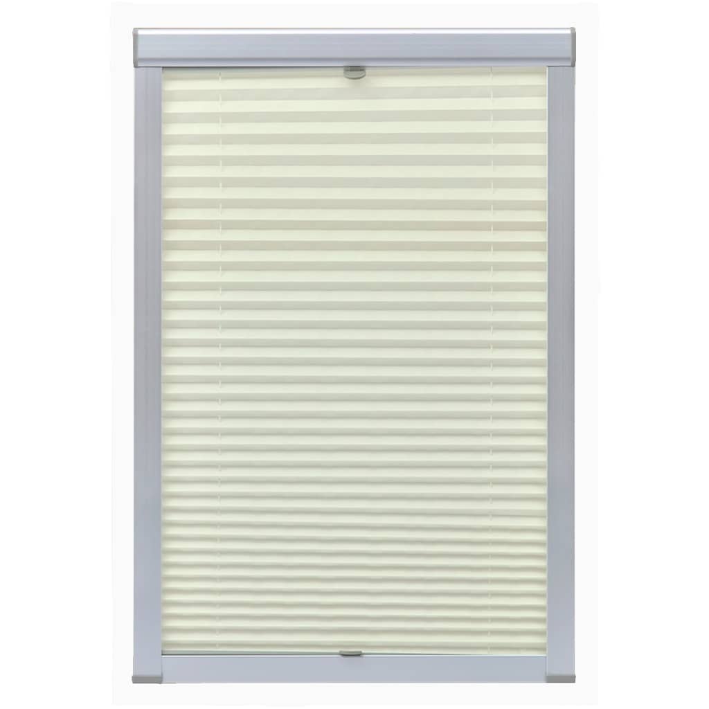 Vidaxl Roller Blind Pleated Cream U08 808
