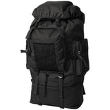 Vidaxl Backpack Army Style XXL 100 L Sort