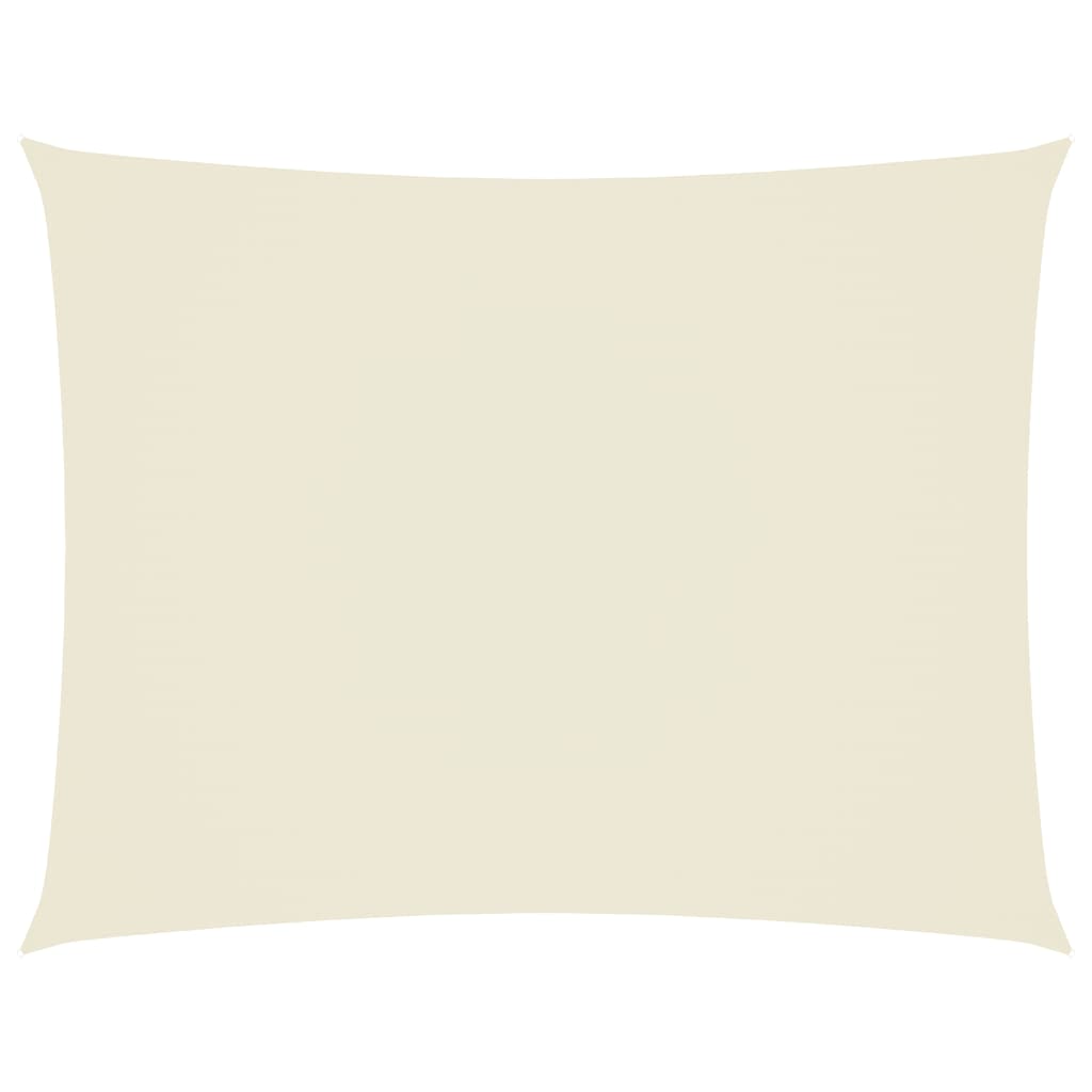 Vidaxl Sunshade Rectangular 4x6 M Oxford Fabric Crème -farget