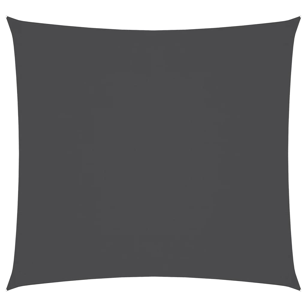 Vidaxl Sun Shade Square 3.6x3,6 M tessuto Oxford antracite -colorato