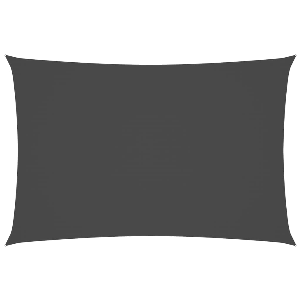 Vidaxl Sunshade Rectangular 2x4 M Oxford Fabric Anthracite -farvet