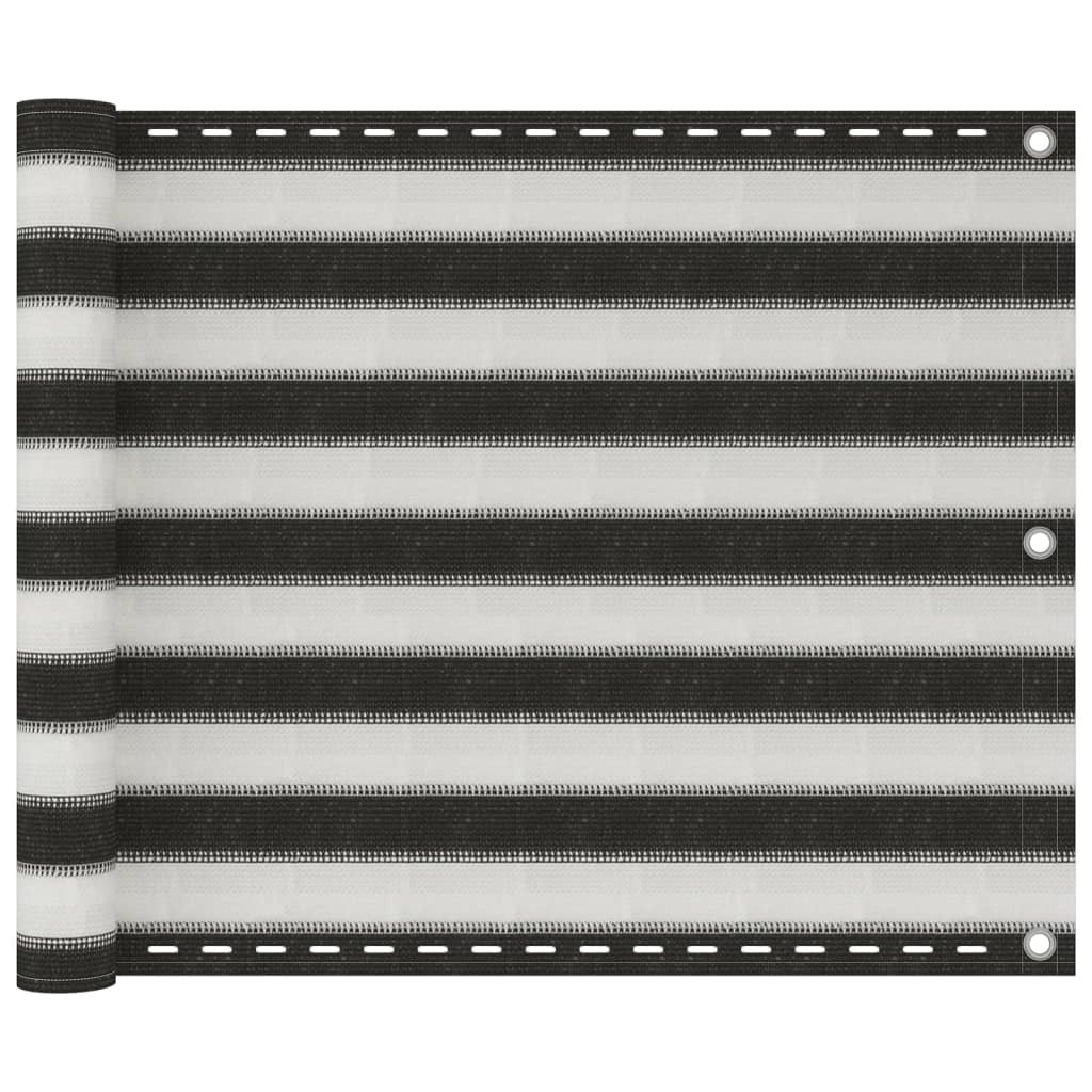 HDPE 75x400 cm Antracite a bílá