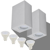 Vidaxl LED venkovní nástěnné lampy 2 ks čtvereční nahoru