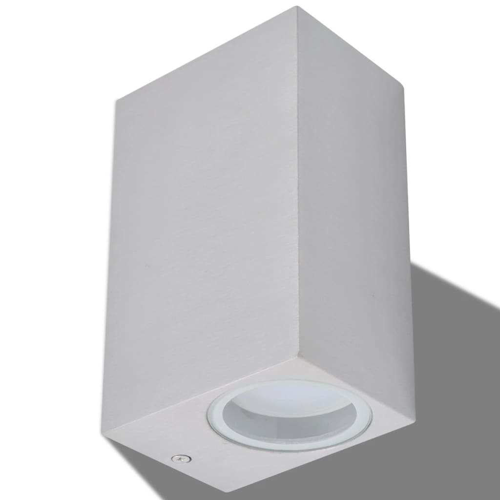 Vidaxl LED venkovní nástěnné lampy 2 ks čtvereční nahoru