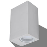 Vidaxl LED venkovní nástěnné lampy 2 ks čtvereční nahoru