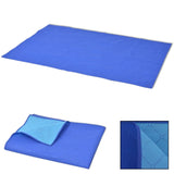 Vidaxl Piknik preproga 100x150 cm modra in svetlo modra