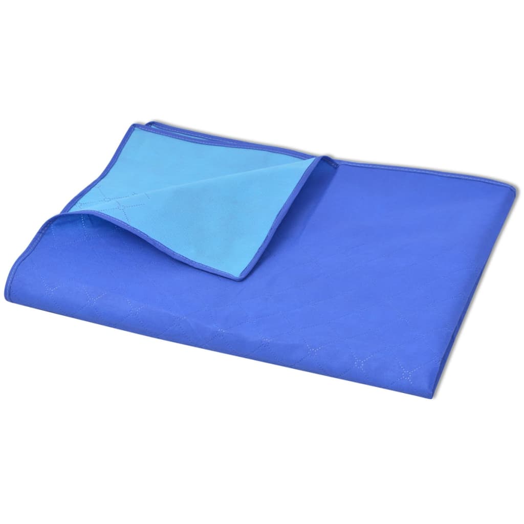 Vidaxl Piknik preproga 100x150 cm modra in svetlo modra