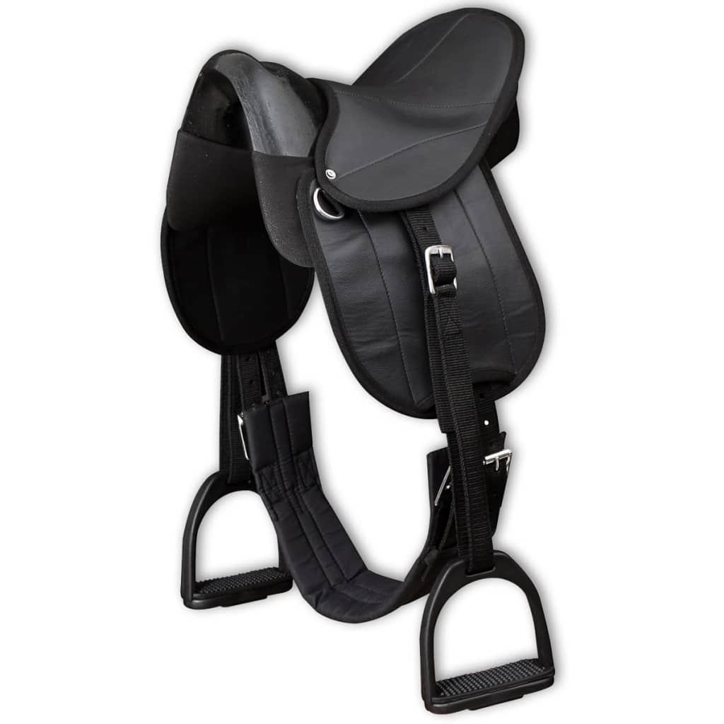Vidaxl Pony saddle set 10 black