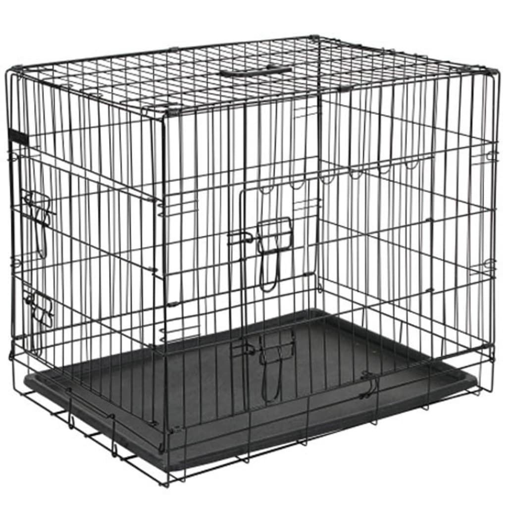 @Pet Hondenbench 92,5x57.5x64 cm metalowy czarny 15003