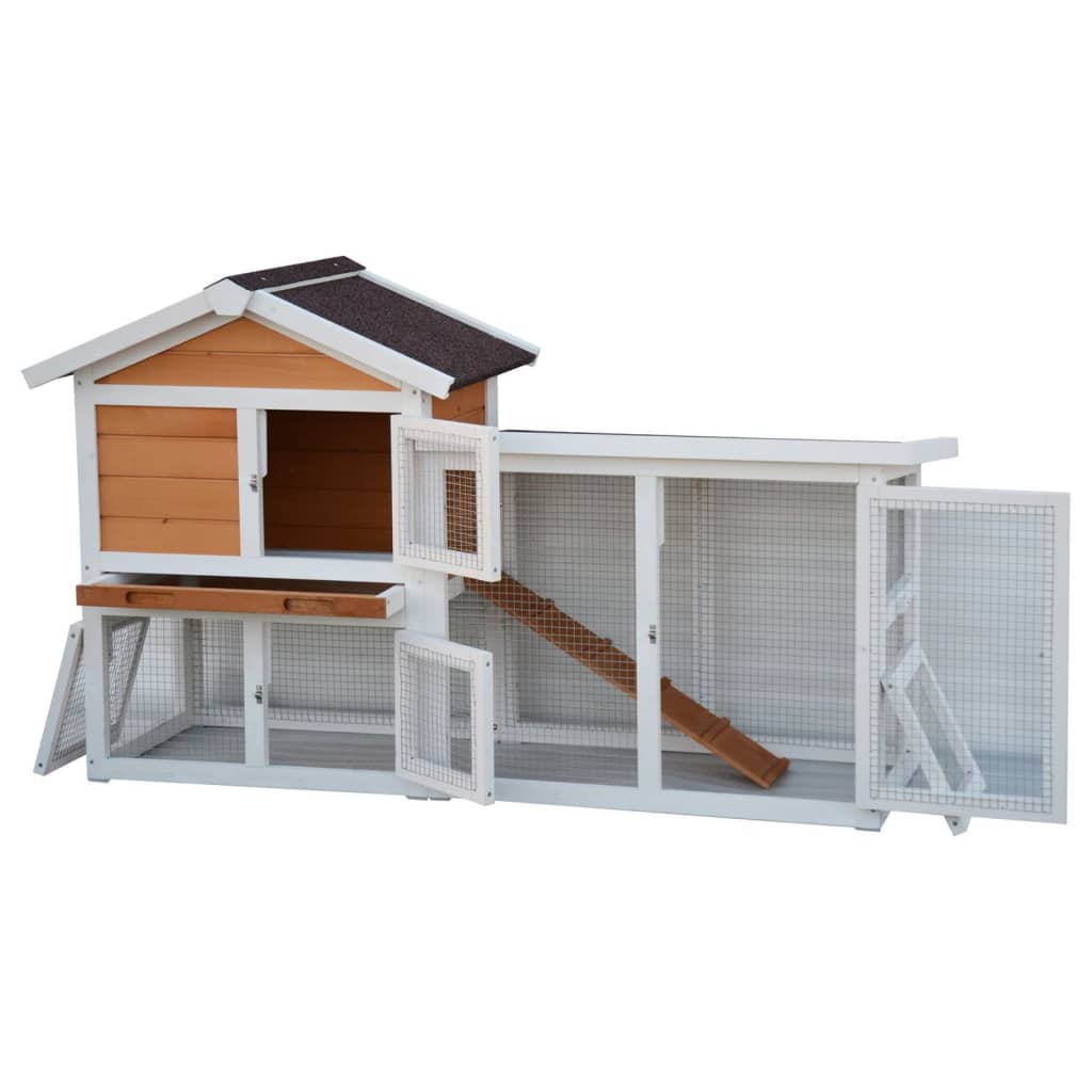@pet @pet Rabbit Loft Queensland 147x53x85 cm bela in rjava