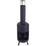 Progarden progarden fireplace with chimney black