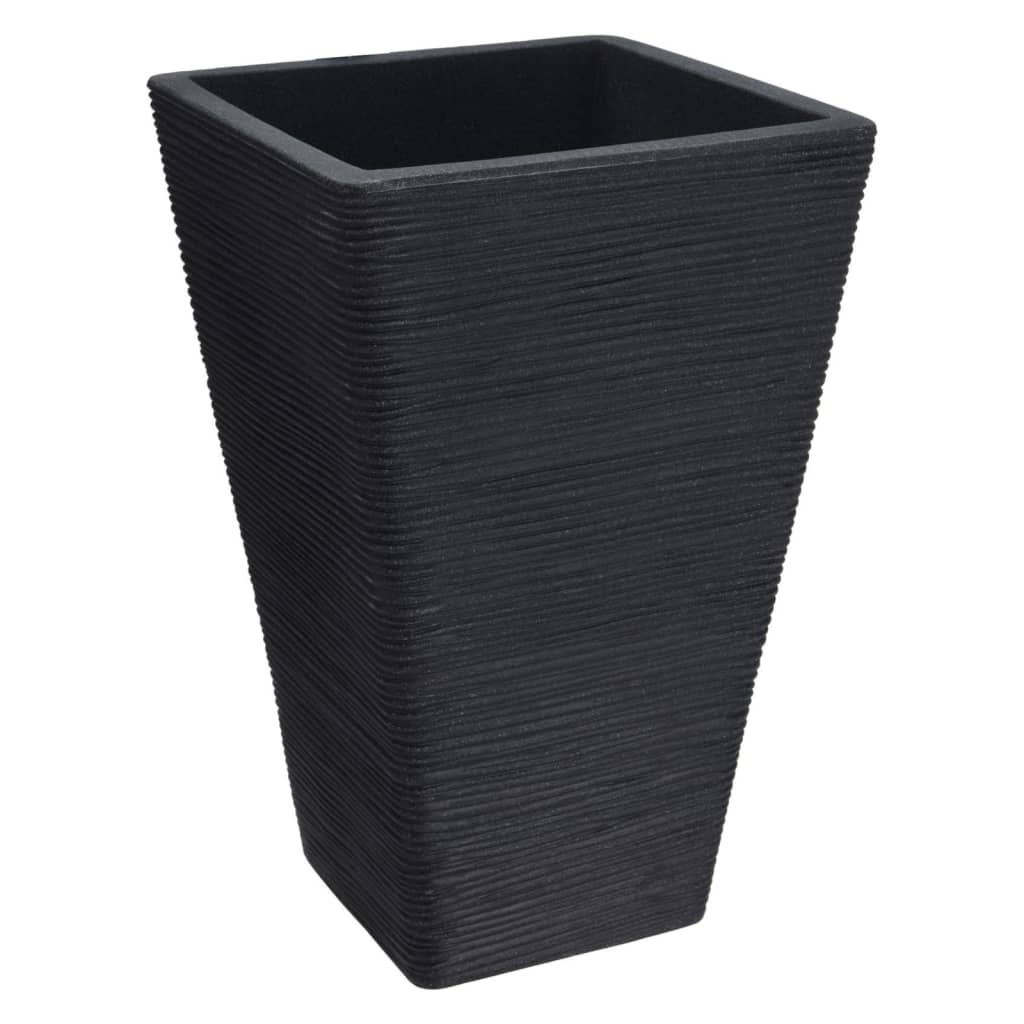 Progarden Progarden Flowerpot rebrast 55 cm antracit -cororored