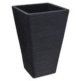 Progarden Progarden Flowerpot rebrast 55 cm antracit -cororored