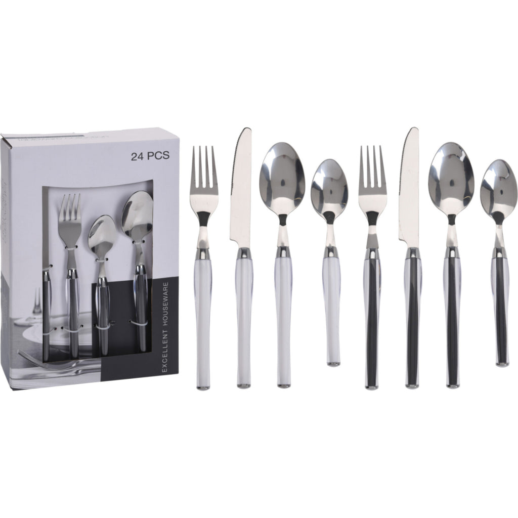 Doskonały zestaw sztućców Houseware 24-częściowy asorti