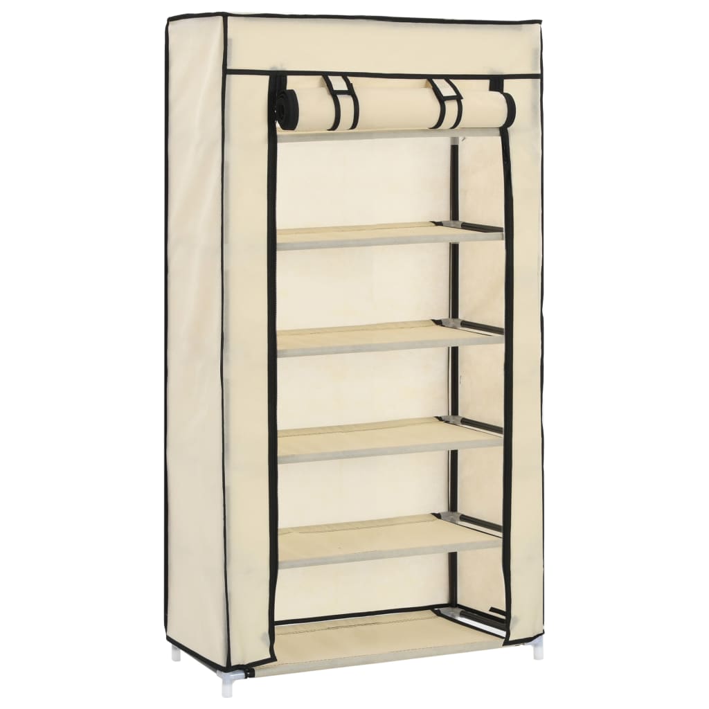 Kážka vidaxl boty s krytem 58x28x106 cm tkanin crème
