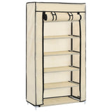 Kážka vidaxl boty s krytem 58x28x106 cm tkanin crème