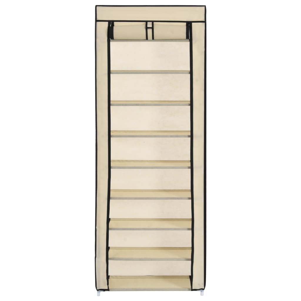 Kážka boty Vidaxl s krytem 57x29x162 cm tkanin crème