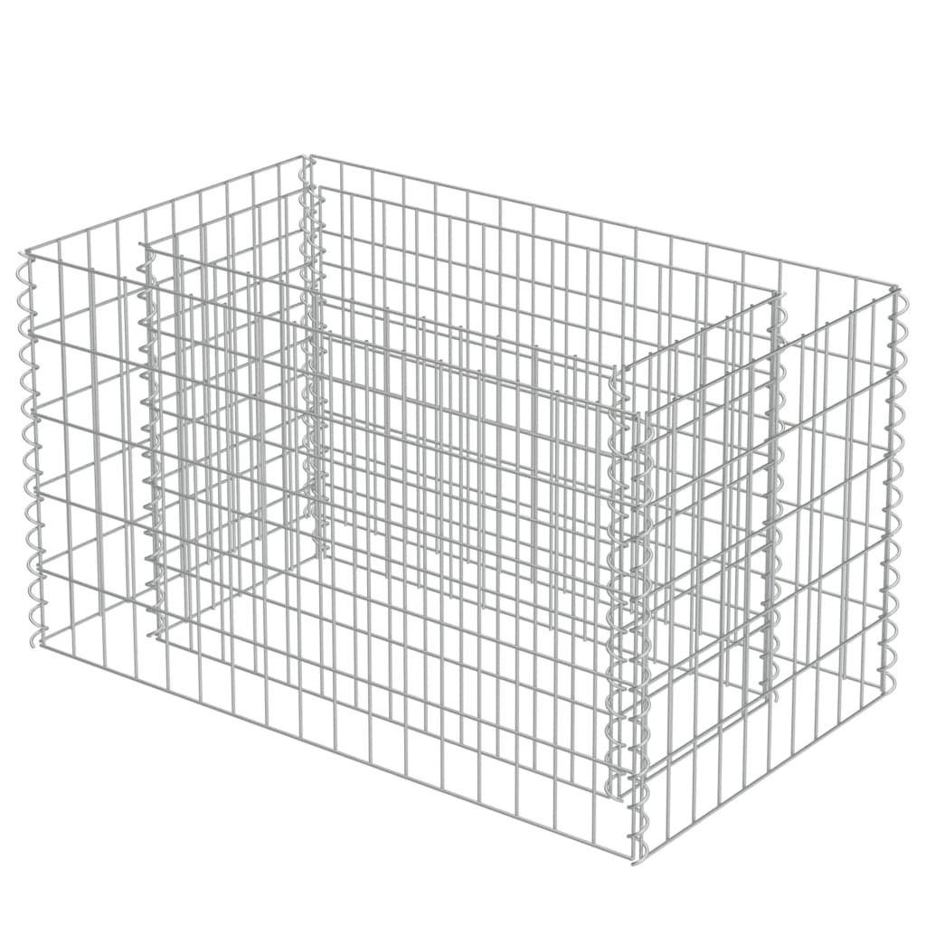 VidaXL Gabion Planning box raised 90x50x50 cm galvanized steel